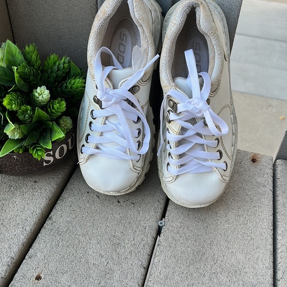 Soda Vintage’90 White Platform and Chunky Shoes Y2K - Picture 5 of 14